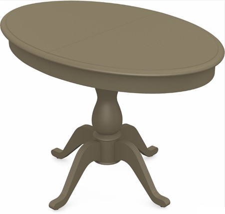 Обеденный раздвижной стол Фабрицио-1 исп. Эллипс, Тон 40 Покраска + патина с прорисовкой (на столешнице) в Магадане - изображение