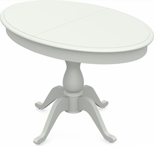 Кухонный стол раздвижной Фабрицио-1 исп. Эллипс, Тон 9 Покраска + патина с прорисовкой (на столешнице) в Магадане