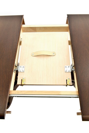 Кухонный стол раскладной Фабрицио-2 исп. Мыло 1600, Тон 11 Покраска + патина с прорисовкой (на столешнице) в Магадане - изображение 5