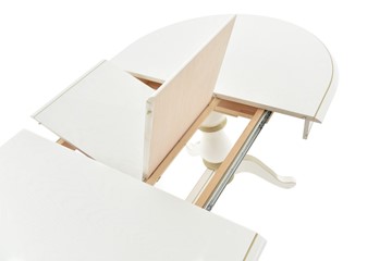 Кухонный раскладной стол Фабрицио-2 исп. Овал 1600, Тон 5 (Морилка/Эмаль) в Магадане - предосмотр 3