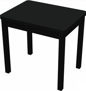 Кухонный стол раздвижной Бари дерево №8 (стекло черное/черный) в Магадане - предосмотр