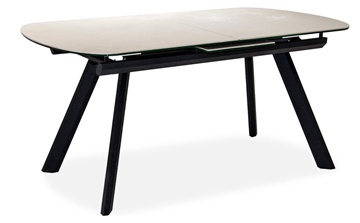 Кухонный стол раздвижной Шамони 2CQ 160х90 (Oxide Avorio/Графит) в Магадане - предосмотр