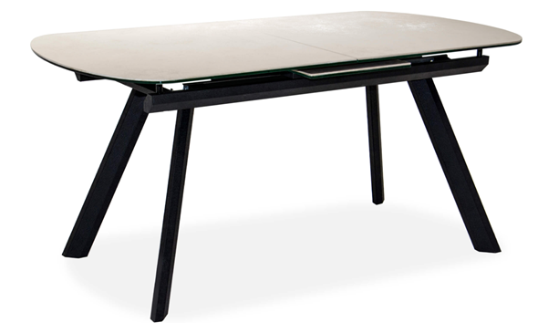 Кухонный стол раздвижной Шамони 2CQ 160х90 (Oxide Avorio/Графит) в Магадане - изображение