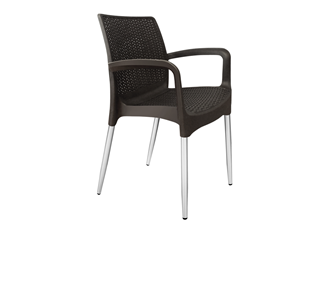 Кухонный стул SHT-ST68/S424-С (черно-коричневый/хром лак) в Магадане