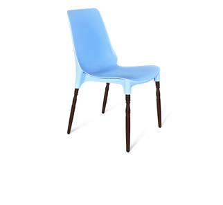 Кухонный стул SHT-ST75/S424-F (голубой/коричневый муар) в Магадане
