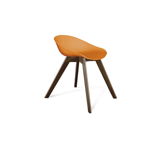 Обеденный стул SHT-ST19/S39 (оранжевый/темный орех) в Магадане