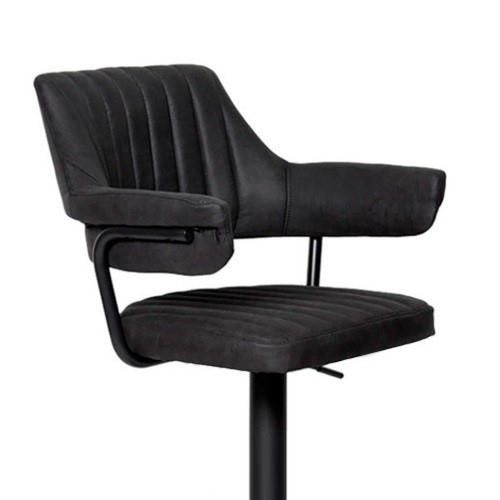 Мягкий барный стул КАНТРИ WX-2917 вельвет черный в Магадане - изображение 1