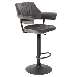 Барный стул КАНТРИ WX-2917 вельвет серый в Магадане