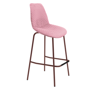 Барный стул SHT-ST29-С22 / SHT-S29P (розовый зефир/медный металлик) в Магадане - предосмотр