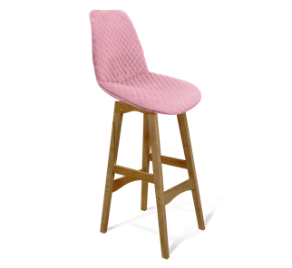 Барный стул SHT-ST29-С22 / SHT-S65 (розовый зефир/светлый орех) в Магадане - предосмотр