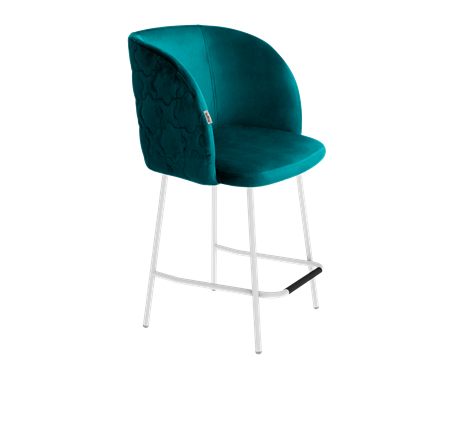 Полубарный стул SHT-ST33-1 / SHT-S29P-1 (альпийский бирюзовый/белый муар) в Магадане - изображение