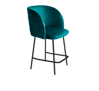 Полубарный стул SHT-ST33-1 / SHT-S29P-1 (альпийский бирюзовый/черный муар) в Магадане