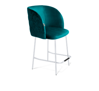 Полубарный стул SHT-ST33-1 / SHT-S29P-1 (альпийский бирюзовый/хром лак) в Магадане