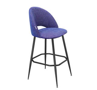 Барный стул SHT-ST34 / SHT-S148 (синий мираж/черный муар) в Магадане