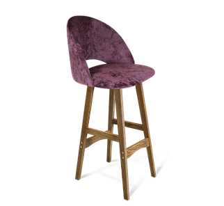 Барный стул SHT-ST34 / SHT-S65 (вишневый джем/дуб брашированный коричневый) в Магадане