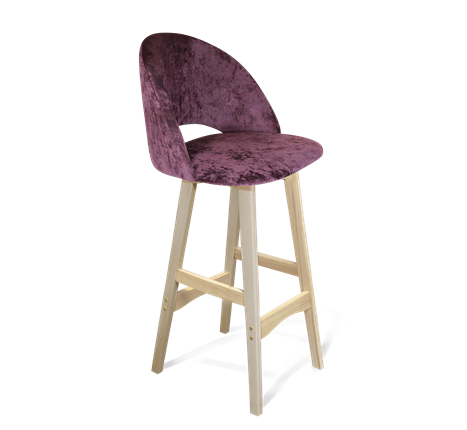 Барный стул SHT-ST34 / SHT-S65 (вишневый джем/прозрачный лак) в Магадане - изображение