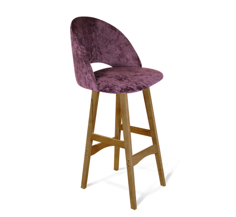 Барный стул SHT-ST34 / SHT-S65 (вишневый джем/светлый орех) в Магадане - изображение