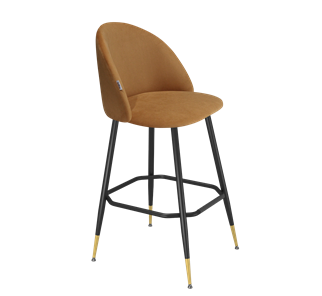 Барный стул SHT-ST35 / SHT-S148 (горчичный/черный муар/золото) в Магадане - предосмотр