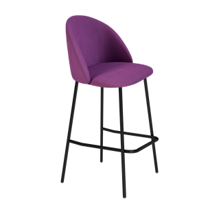 Барный стул SHT-ST35 / SHT-S29P (ягодное варенье/черный муар) в Магадане