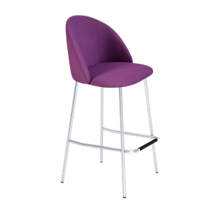 Барный стул SHT-ST35 / SHT-S29P (ягодное варенье/хром лак) в Магадане