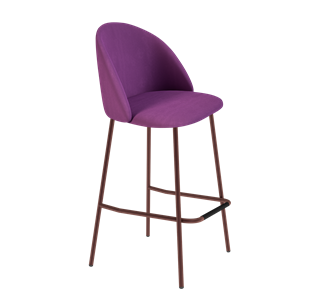 Барный стул SHT-ST35 / SHT-S29P (ягодное варенье/медный металлик) в Магадане