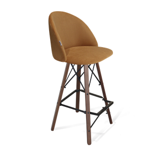 Барный стул SHT-ST35 / SHT-S80 (горчичный/темный орех/черный) в Магадане - предосмотр