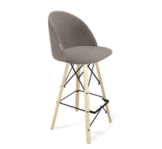 Барный стул SHT-ST35 / SHT-S80 (тростниковый сахар/прозрачный лак/черный) в Магадане