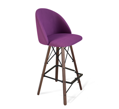 Барный стул SHT-ST35 / SHT-S80 (ягодное варенье/темный орех/черный) в Магадане - изображение