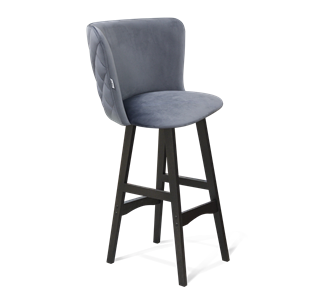 Барный стул SHT-ST36-3 / SHT-S65 (нейтральный серый/венге) в Магадане