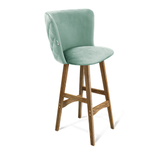 Барный стул SHT-ST36-3 / SHT-S65 (нежная мята/дуб брашированный коричневый) в Магадане