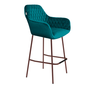 Барный стул SHT-ST38 / SHT-S29P (альпийский бирюзовый/медный металлик) в Магадане