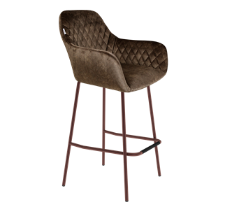 Барный стул SHT-ST38 / SHT-S29P (кофейный трюфель/медный металлик) в Магадане