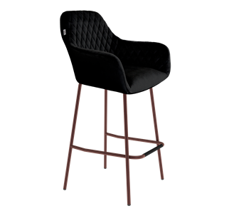 Барный стул SHT-ST38 / SHT-S29P (ночное затмение/медный металлик) в Магадане