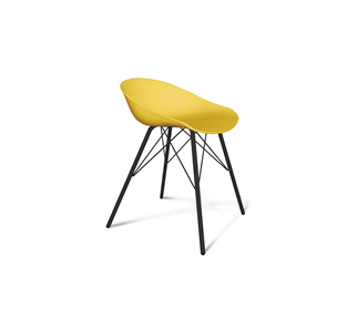 Кухонный стул SHT-ST19/S37 (желтый/черный муар) в Магадане - предосмотр