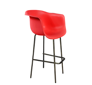 Барный стул SHT-ST31/S29 (красный/черный муар/золотая патина) в Магадане