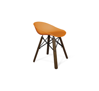 Обеденный стул SHT-ST19/S70 (оранжевый/темный орех/черный) в Магадане