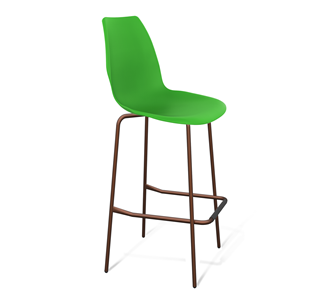 Барный стул SHT-ST29/S29 (зеленый ral 6018/медный металлик) в Магадане