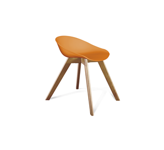 Обеденный стул SHT-ST19/S39 (оранжевый/светлый орех) в Магадане - предосмотр