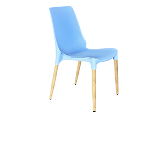 Кухонный стул SHT-ST75/S424-C (голубой/светлый орех) в Магадане
