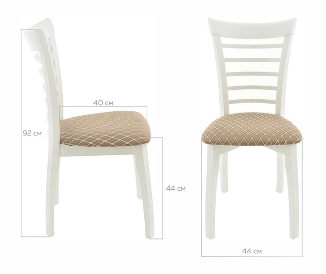 Обеденный стул Бурбон (Тон 9-Эмаль белая, Призма 37-1) в Магадане - изображение 10
