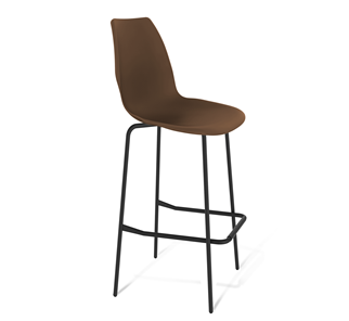 Барный стул SHT-ST29/S29 (коричневый ral 8014/черный муар) в Магадане
