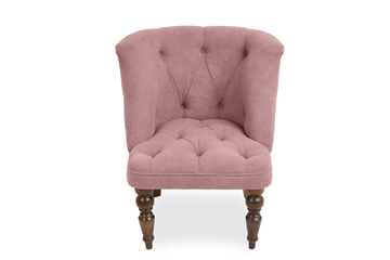 Кресло Бриджит розовый ножки коричневые в Магадане - предосмотр 1