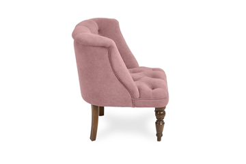 Кресло Бриджит розовый ножки коричневые в Магадане - предосмотр 2