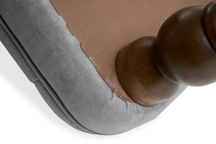 Кресло Бриджит серый ножки коричневые в Магадане - изображение 7