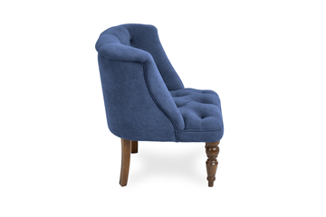Кресло Бриджит синий ножки коричневые в Магадане - предосмотр 2