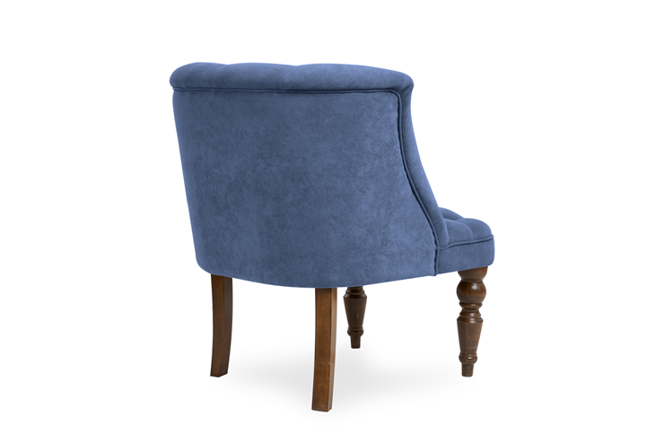 Кресло Бриджит синий ножки коричневые в Магадане - изображение 3