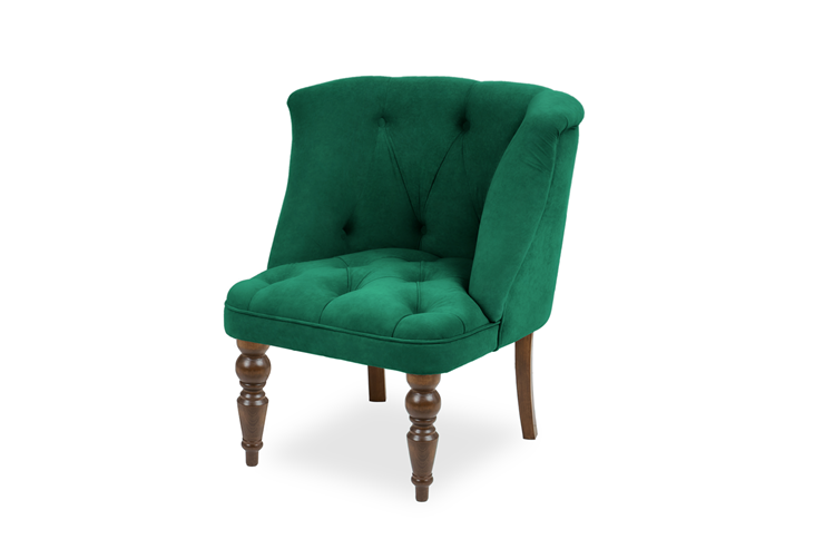 Кресло Бриджит зеленый ножки коричневые в Магадане - изображение 6