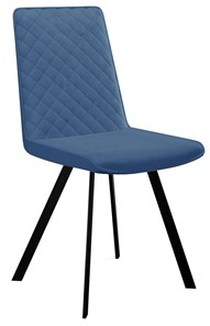 Мягкий стул 202, микровелюр B8 blue, ножки черные в Магадане