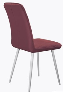 Обеденный стул 205 B36 розовая ягода, ножки белые в Магадане - предосмотр