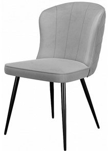 Кухонный стул 209, микровелюр B22 grey, ножки черные в Магадане - предосмотр